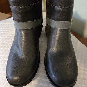 Easy Street Charcoal Heeled Boots